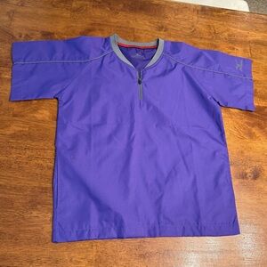 Kids Mizuno Performance Purple Hitting jacket shirt size youth medium